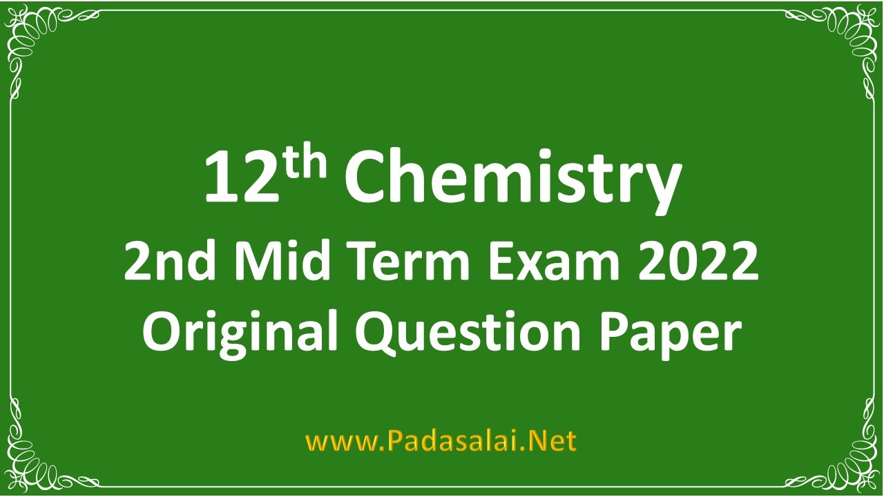 12th chemistry assignment answers 2021 pdf